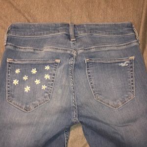 hollister embroidered jegging